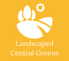Landscaped central greens